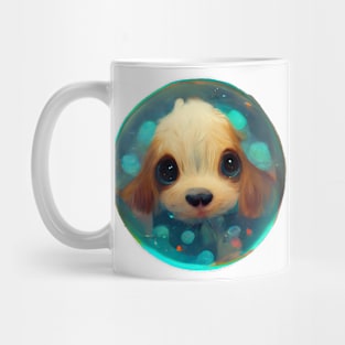 Cute dog in a bubble Mug